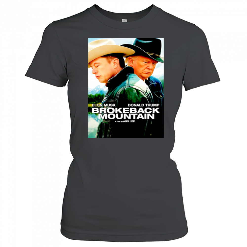 Brokeback Mountain Elon And Trump Cowboy Hat shirt Women's T-shirt