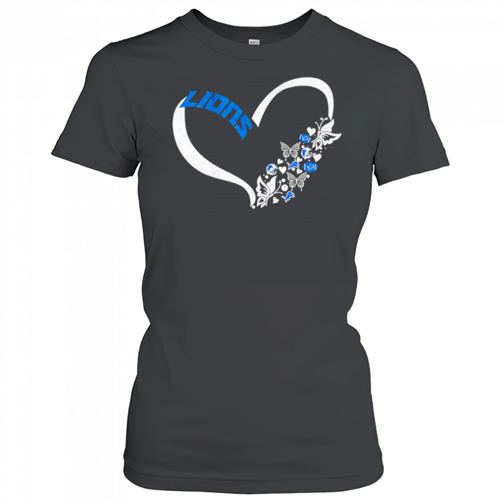 Butterflies in my stomach detroit lions NFL shirt Women's T-shirt