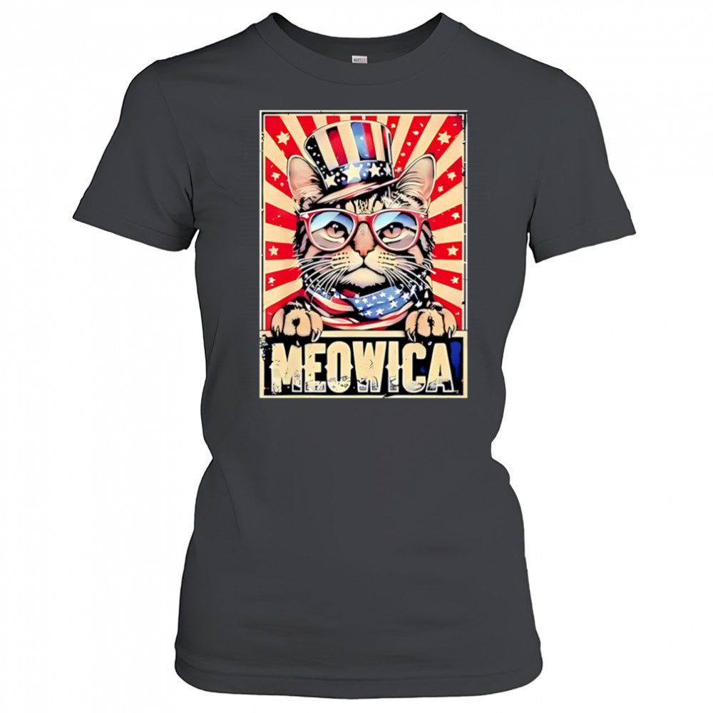 Cat meowica 4th of july shirt Women's T-shirt