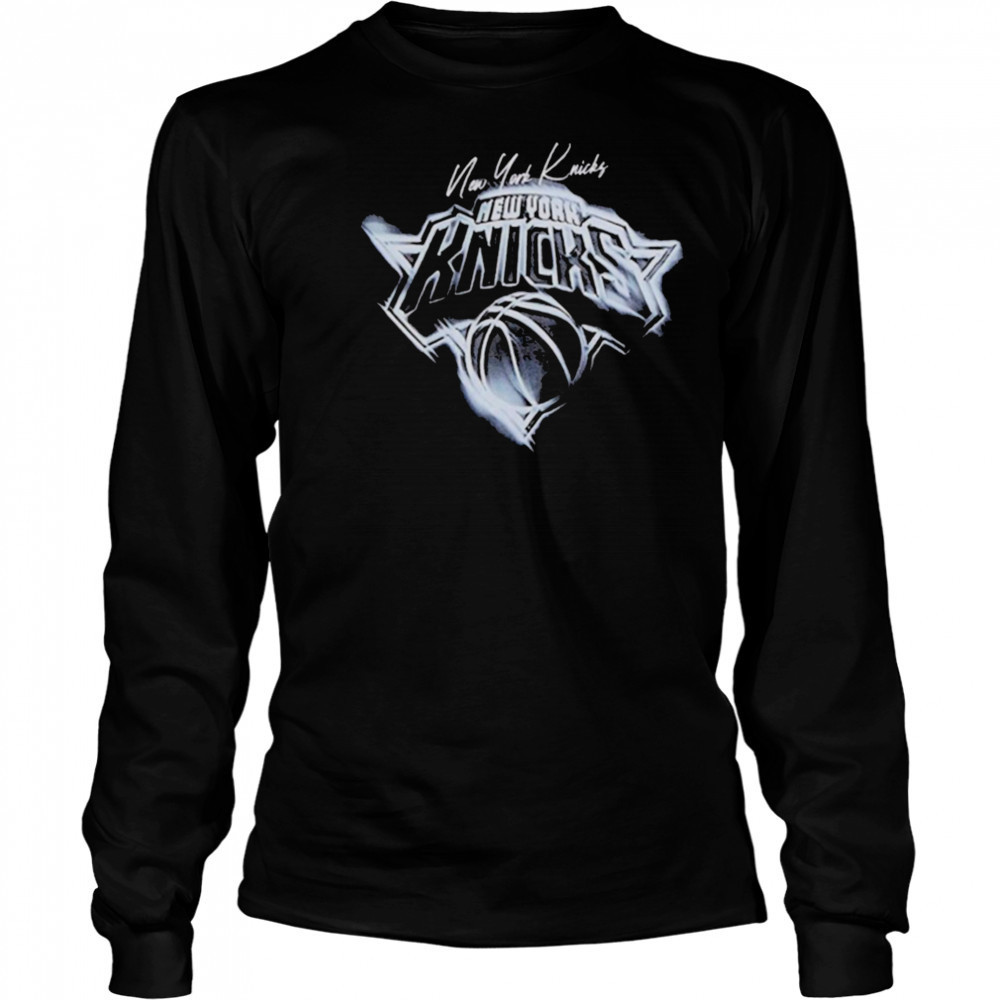 Chase B X NBA New York Knicks Logo 2025 T shirts Long Sleeved