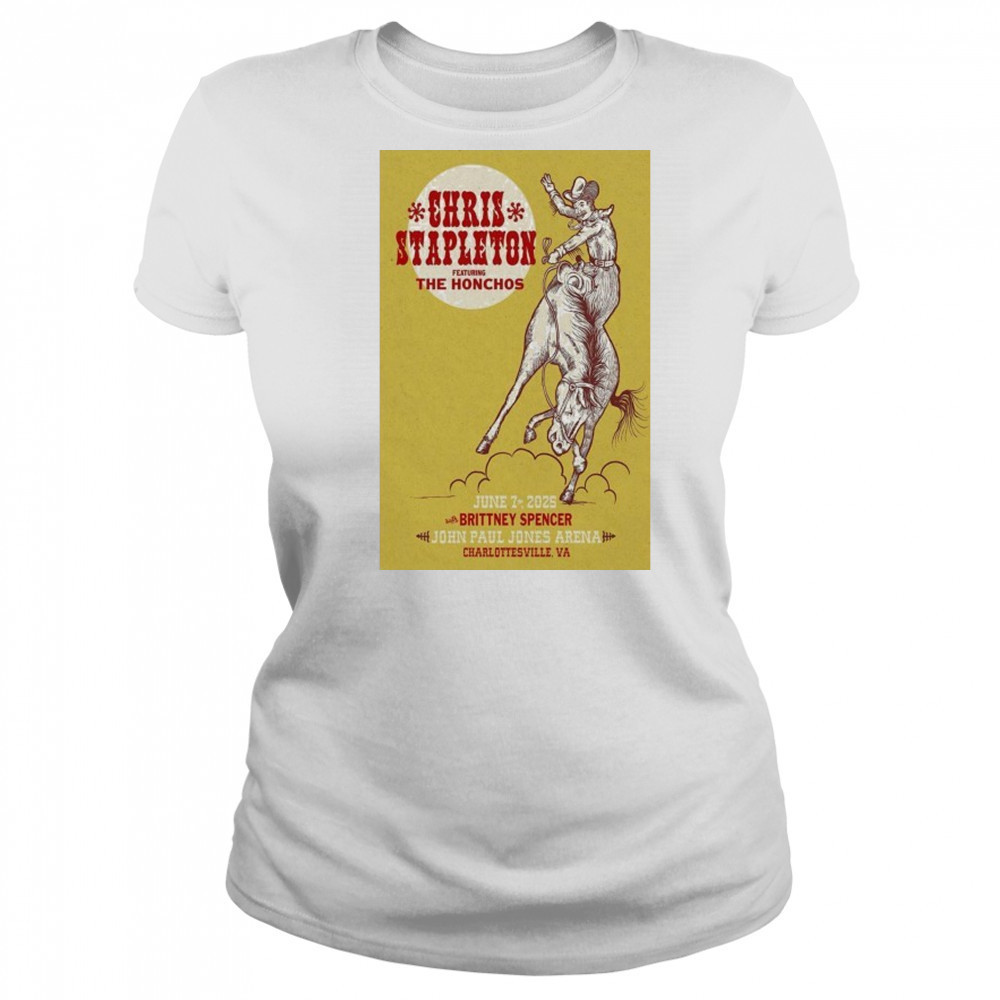 Chris Stapleton June 7 2025 Charlottesville VA Poster shirt Women's T-shirt