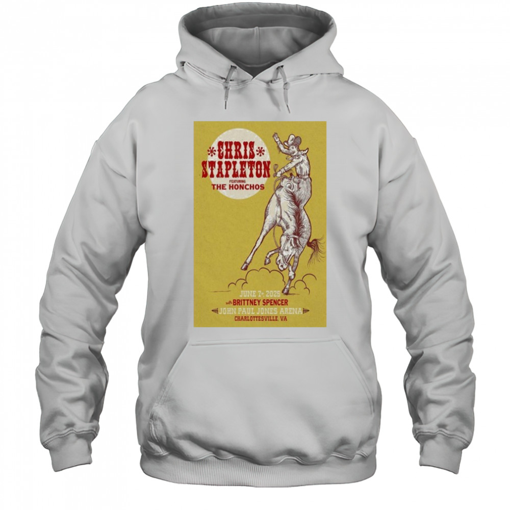 Chris Stapleton June 7 2025 Charlottesville VA Poster shirt Hoodie