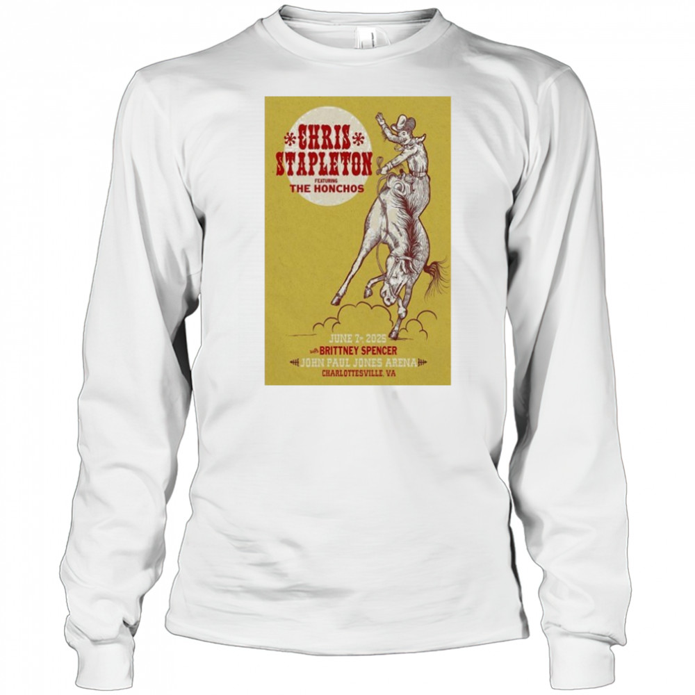 Chris Stapleton June 7 2025 Charlottesville VA Poster shirt Long Sleeved