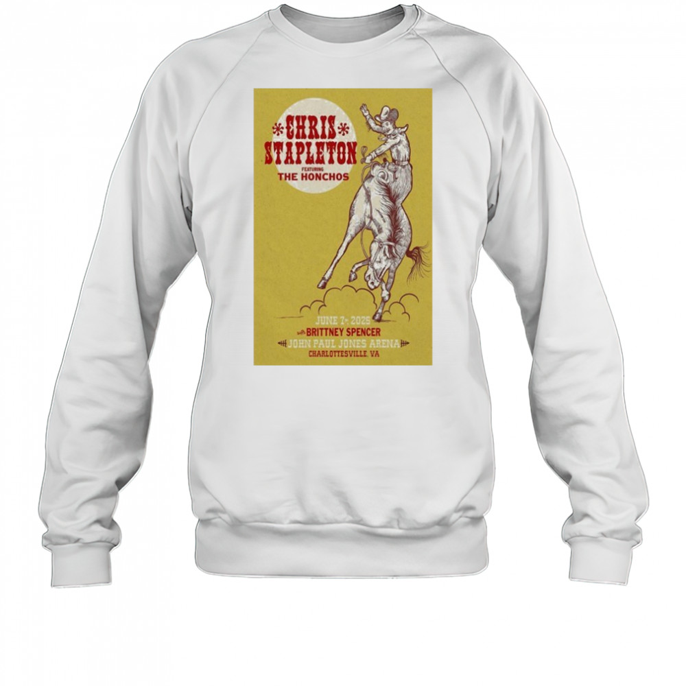Chris Stapleton June 7 2025 Charlottesville VA Poster shirt Sweatshirt