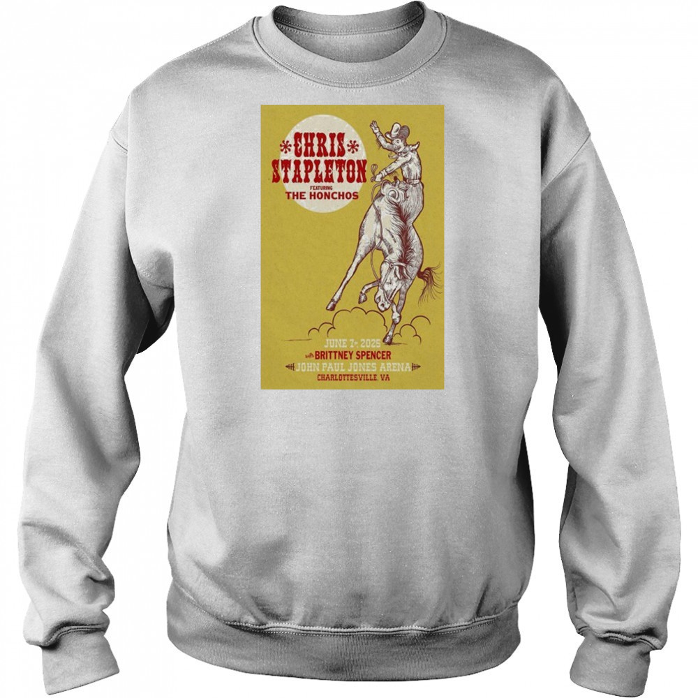 Chris Stapleton June 7 2025 Charlottesville VA Poster shirt Hoodie