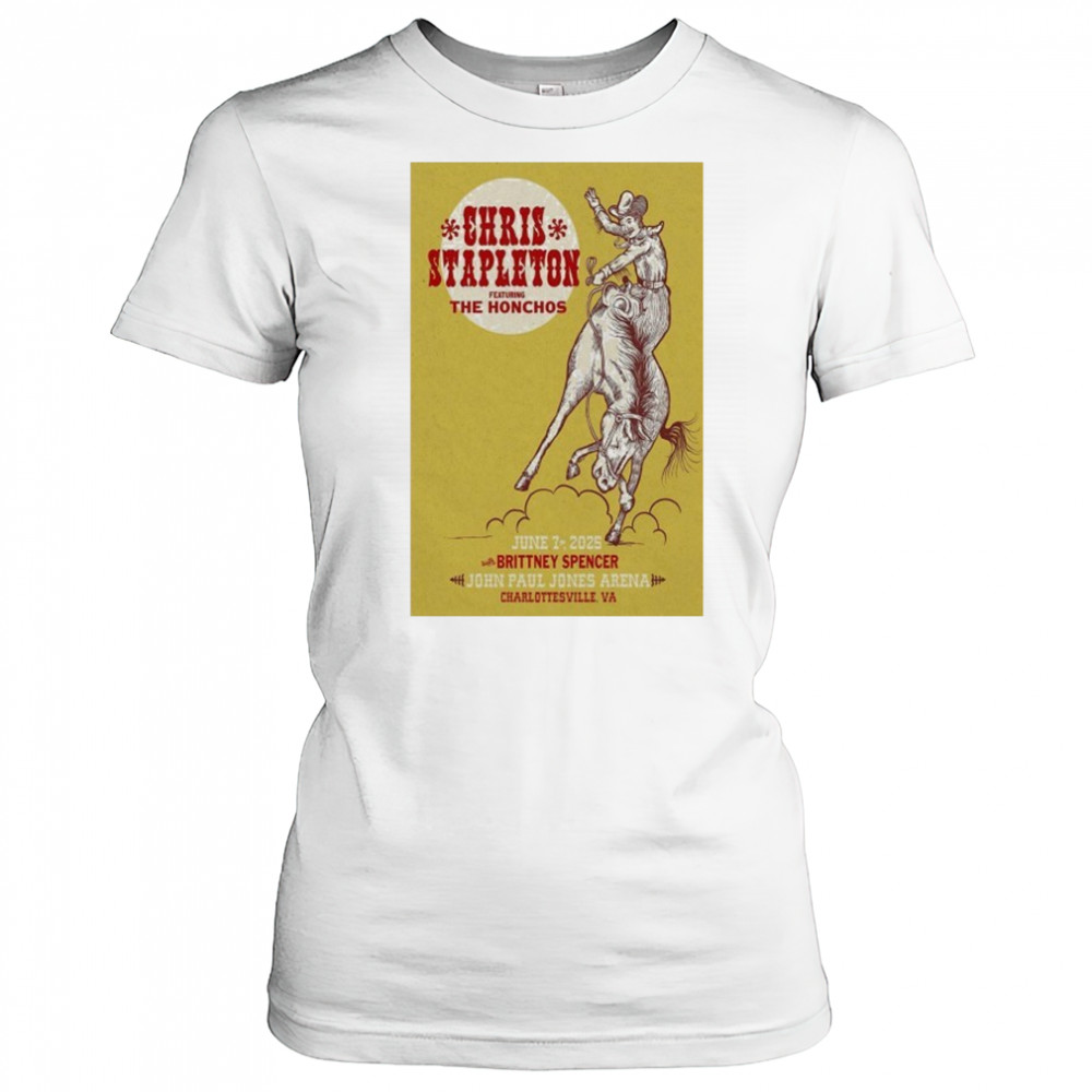 Chris Stapleton June 7 2025 Charlottesville VA Poster shirt Women's T-shirt