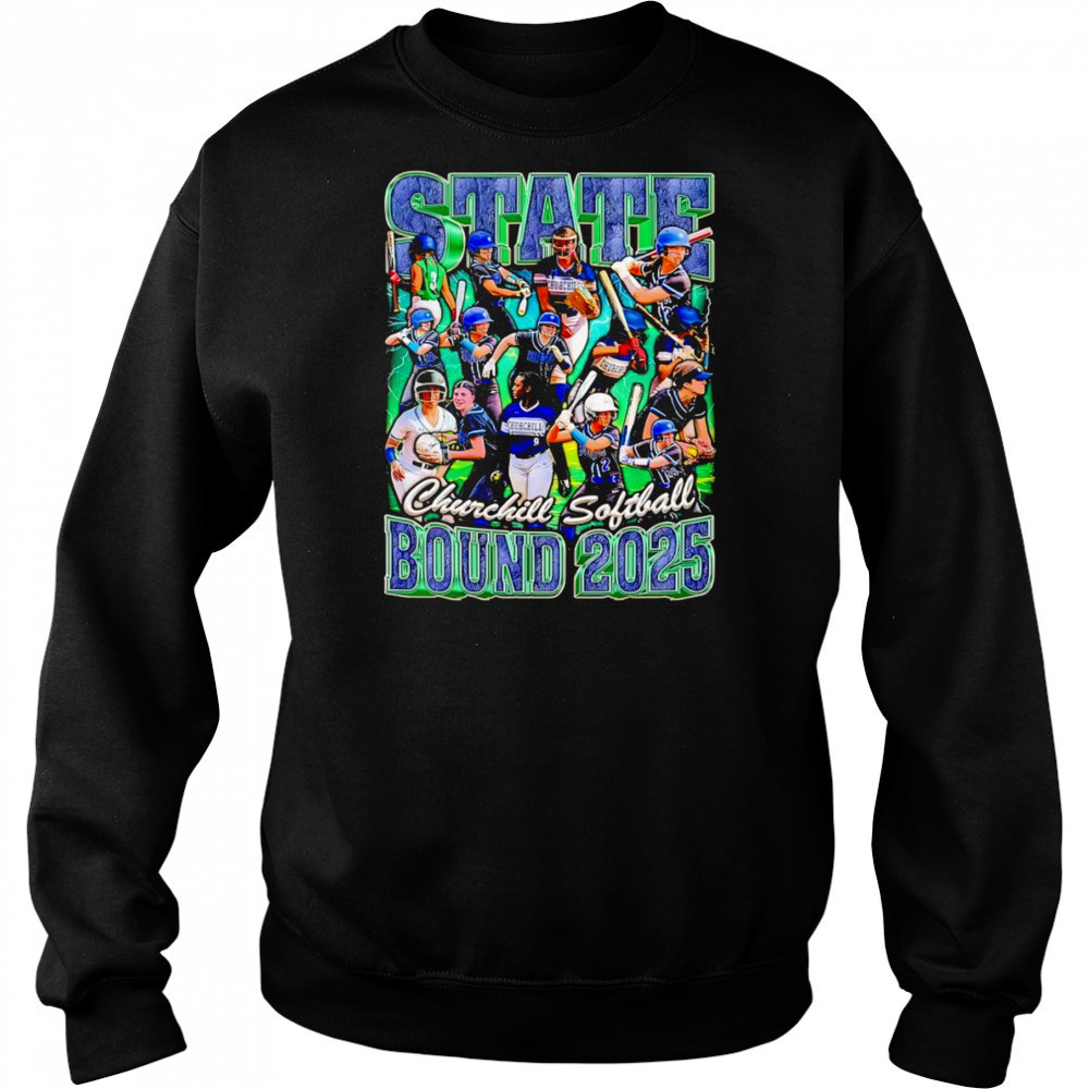 Churchill Softball 2025 States graphic shirt Hoodie
