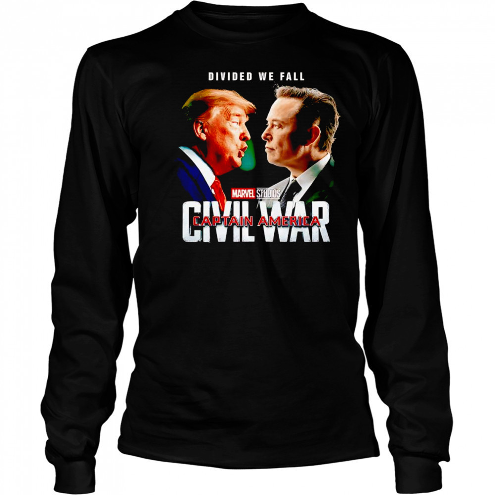 Civil War Trump vs Elon shirt Long Sleeved