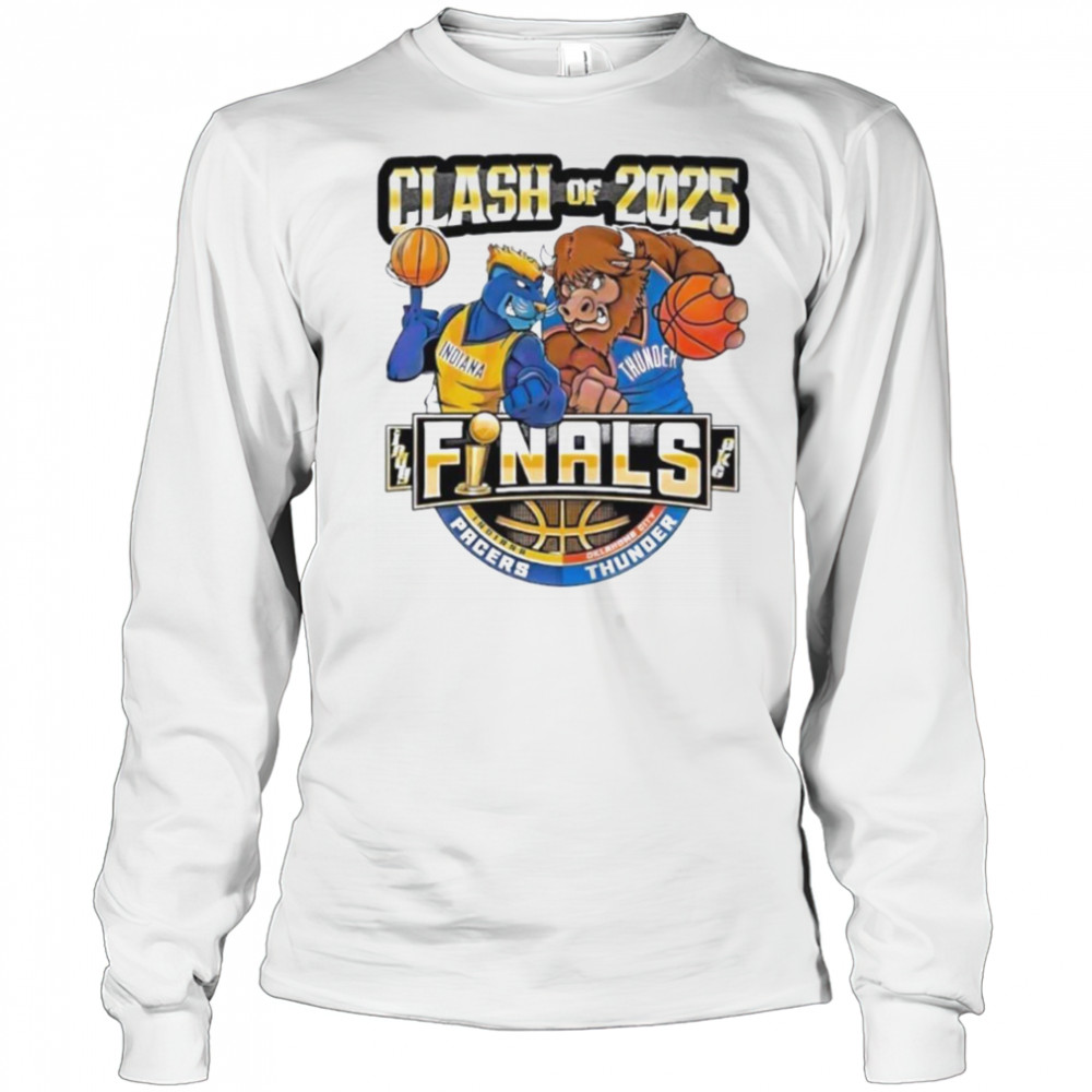 Clash Of 2025 Indiana Pacers Vs Thunder Nba Finals Basketball shirt Long Sleeved