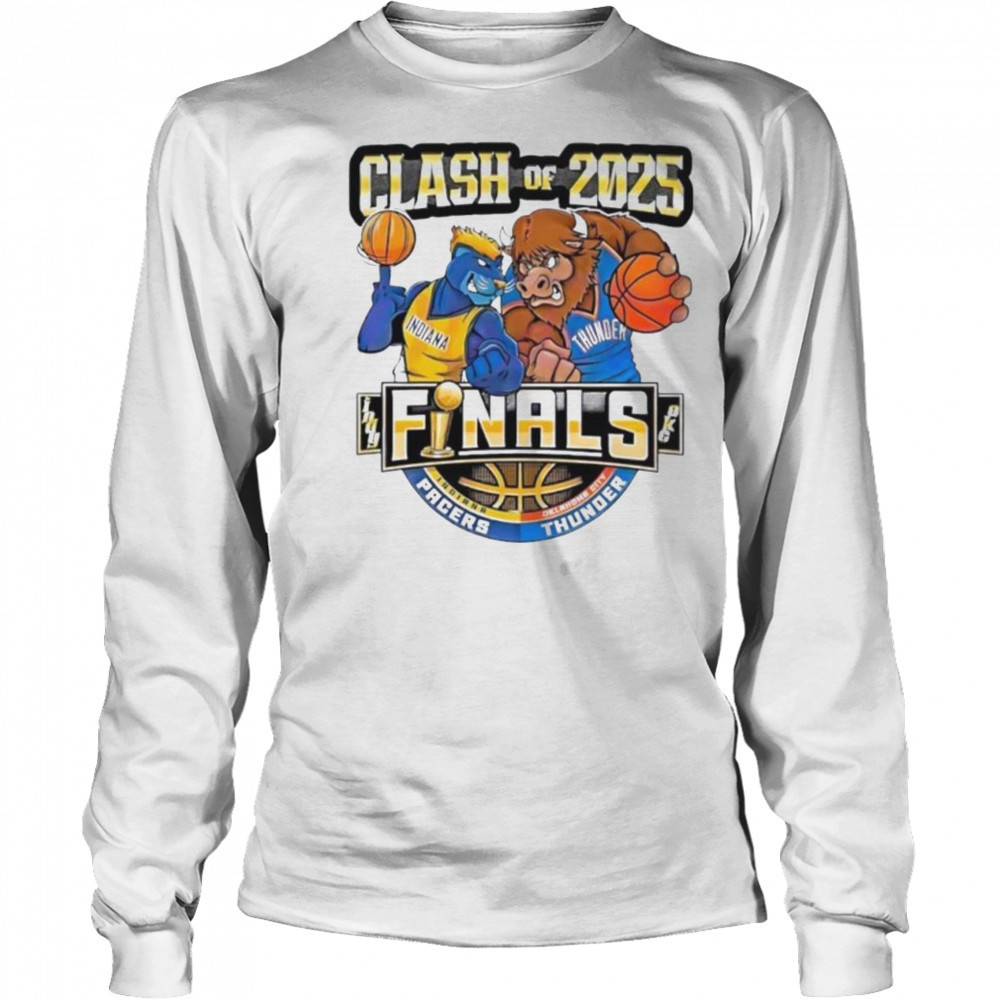 Clash Of 2025 Indiana Pacers Vs Thunder Nba Finals Basketball shirt Long Sleeved