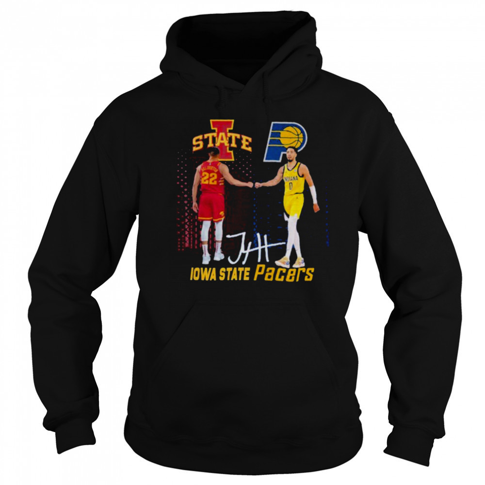 Court Leader And Tyrese Haliburton X Iowa State Cyclones Indiana Pacers Signature T shirts Sweatshirt