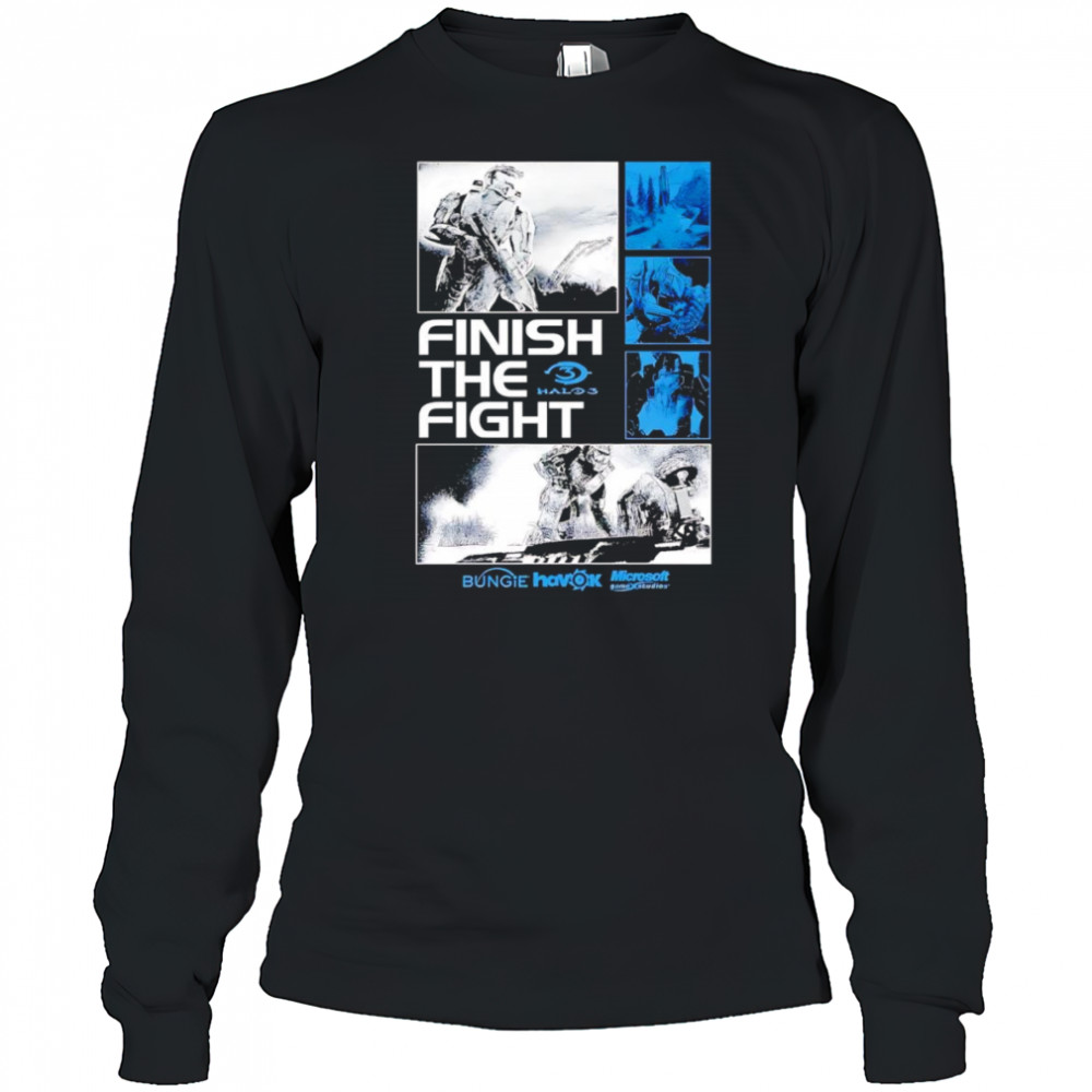 Finish the fight Halo 3 shirt Long Sleeved
