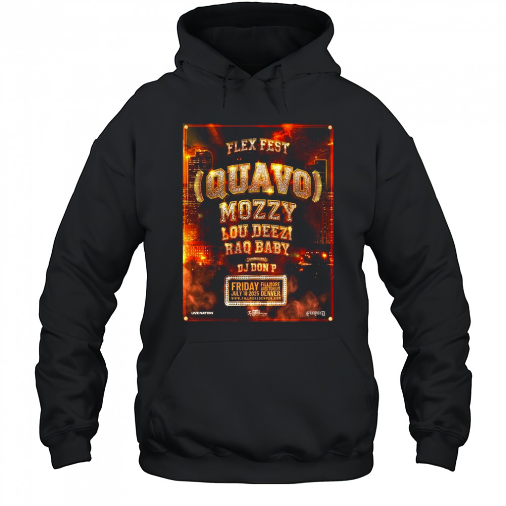 Flex Fest Denver 2025 At The Fillmore Auditorium On July 18 2025 Shirt Hoodie