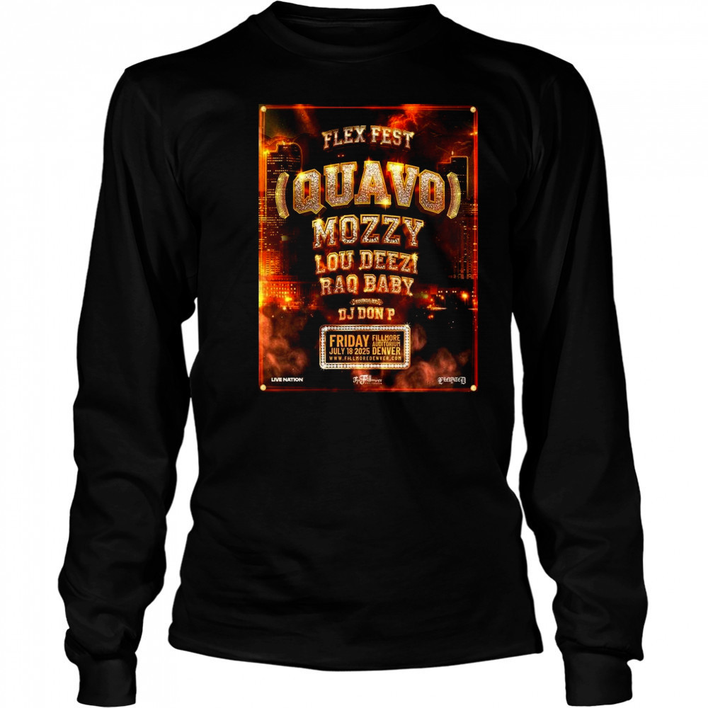 Flex Fest Denver 2025 At The Fillmore Auditorium On July 18 2025 Shirt Long Sleeved