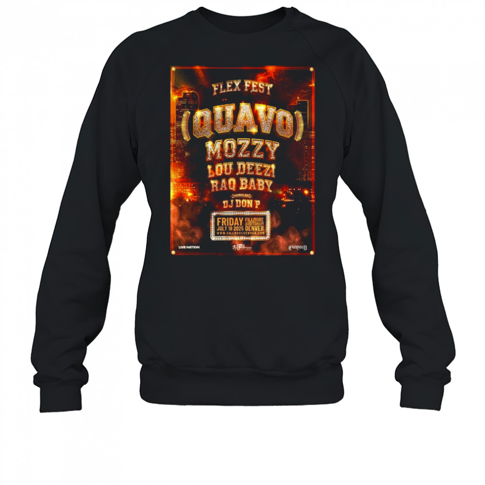 Flex Fest Denver 2025 At The Fillmore Auditorium On July 18 2025 Shirt Sweatshirt