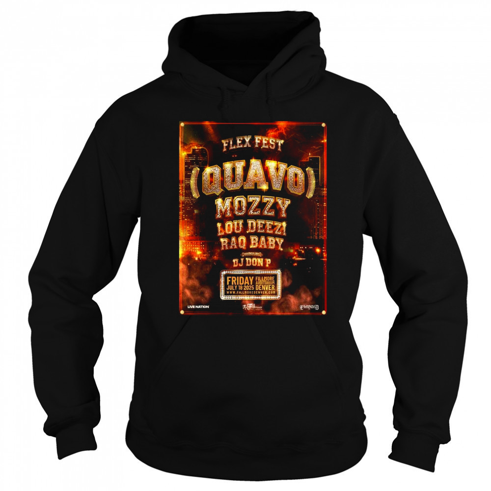Flex Fest Denver 2025 At The Fillmore Auditorium On July 18 2025 Shirt Sweatshirt