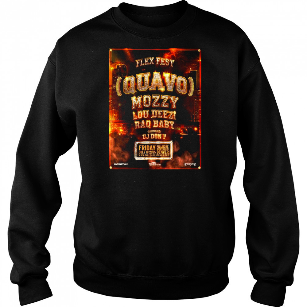 Flex Fest Denver 2025 At The Fillmore Auditorium On July 18 2025 Shirt Hoodie