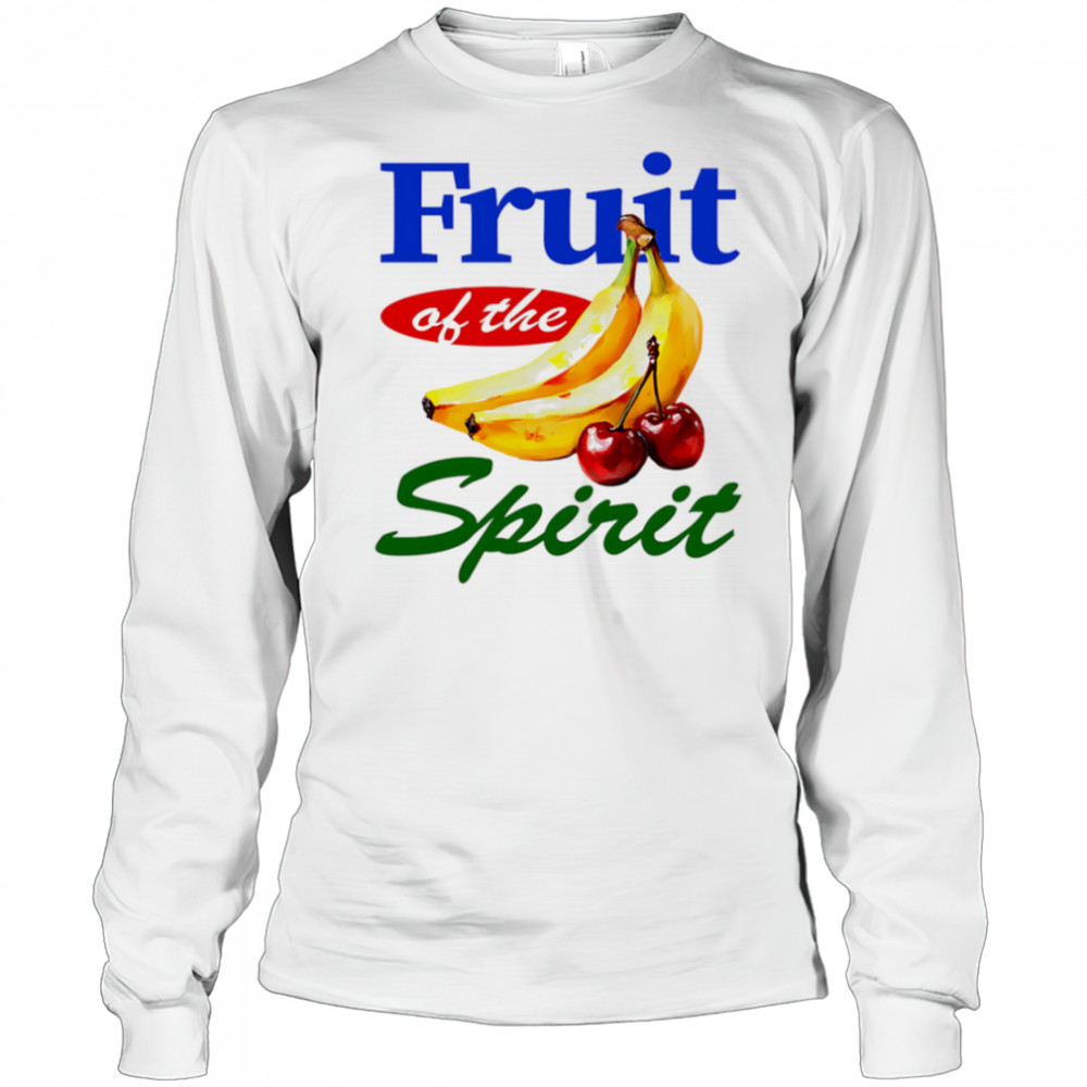 Fruit of the Spirit Banana and Cherry shirt Long Sleeved