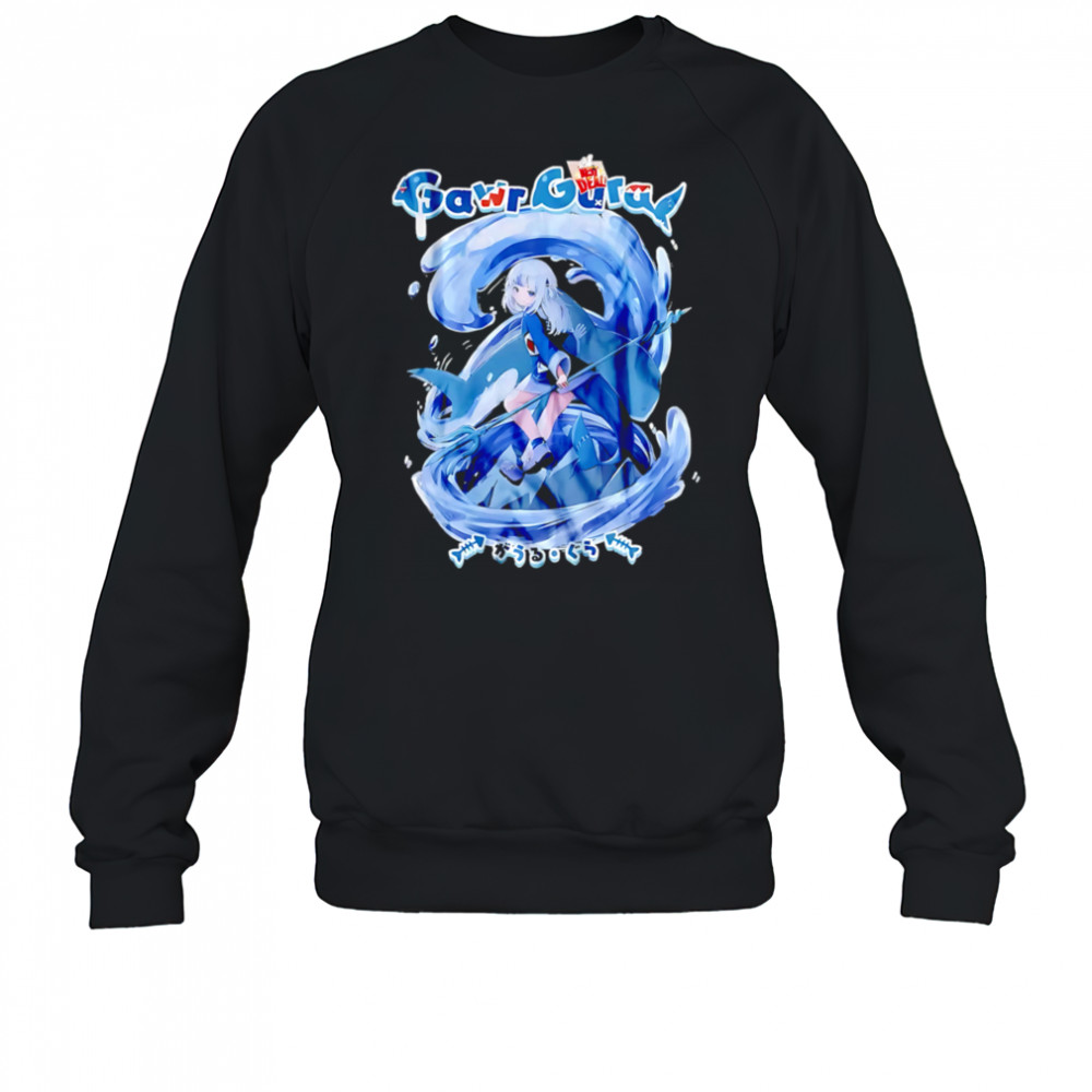 Gawr gura hololive vtuber shark shirt Sweatshirt