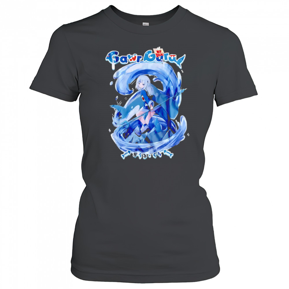 Gawr gura hololive vtuber shark shirt Women's T-shirt
