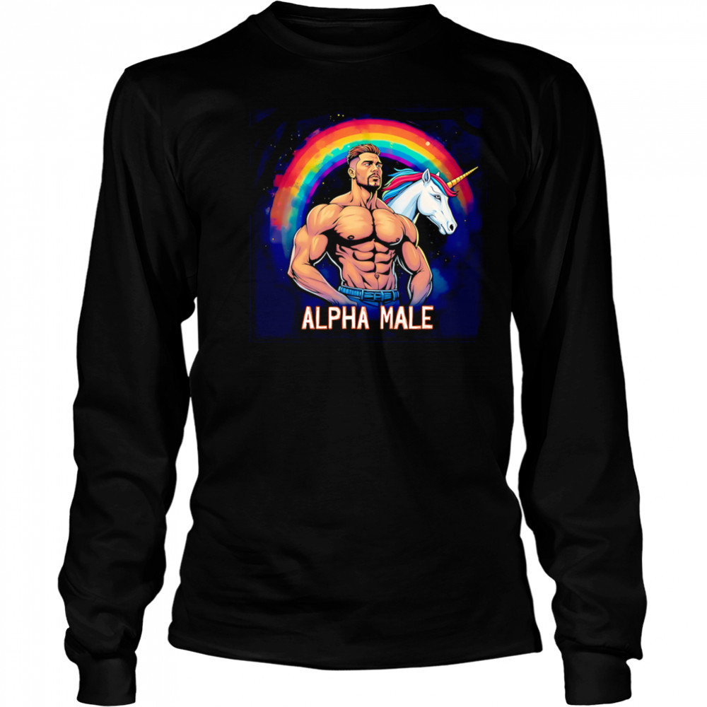 Gay alpha male pride shirt Long Sleeved