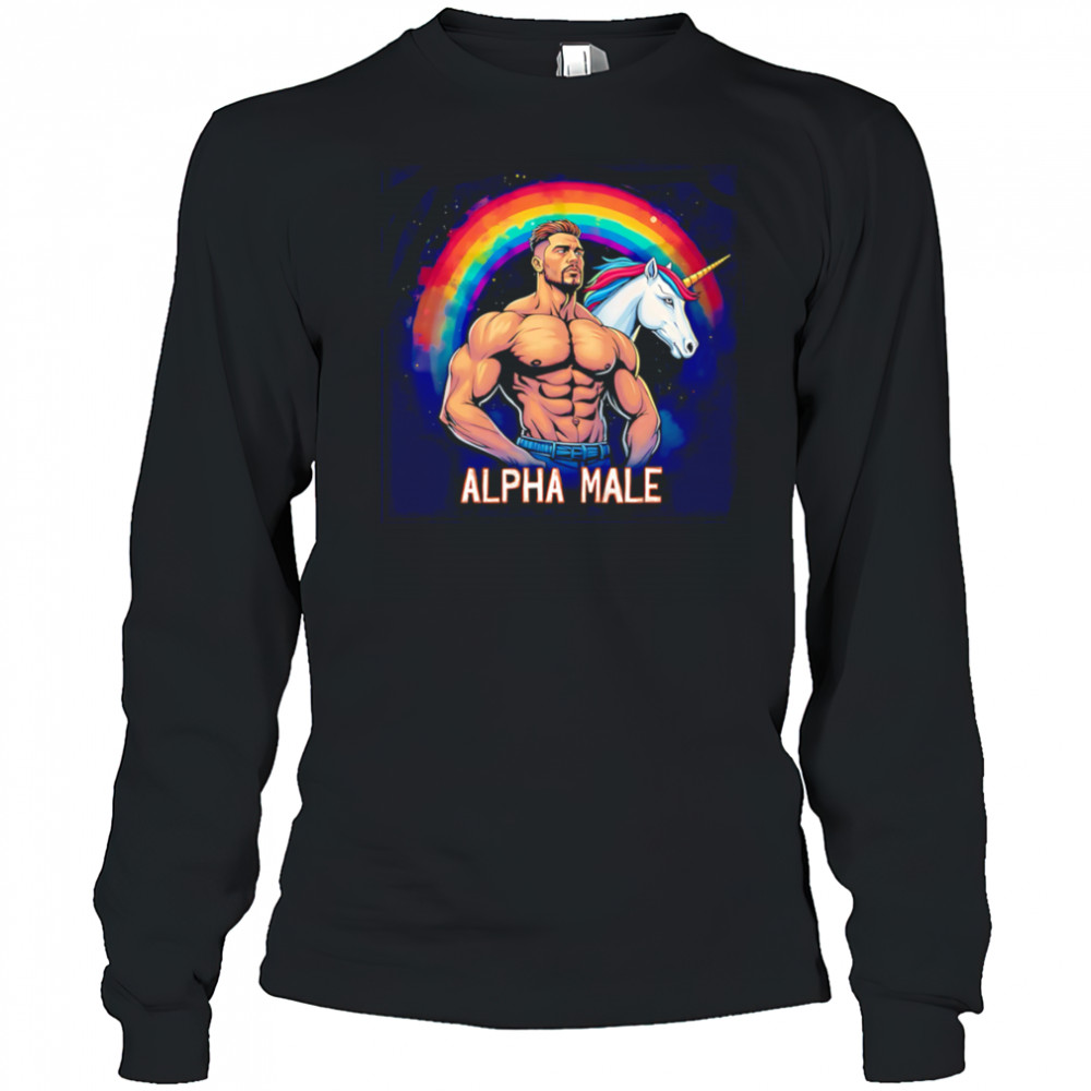 Gay alpha male pride shirt Long Sleeved