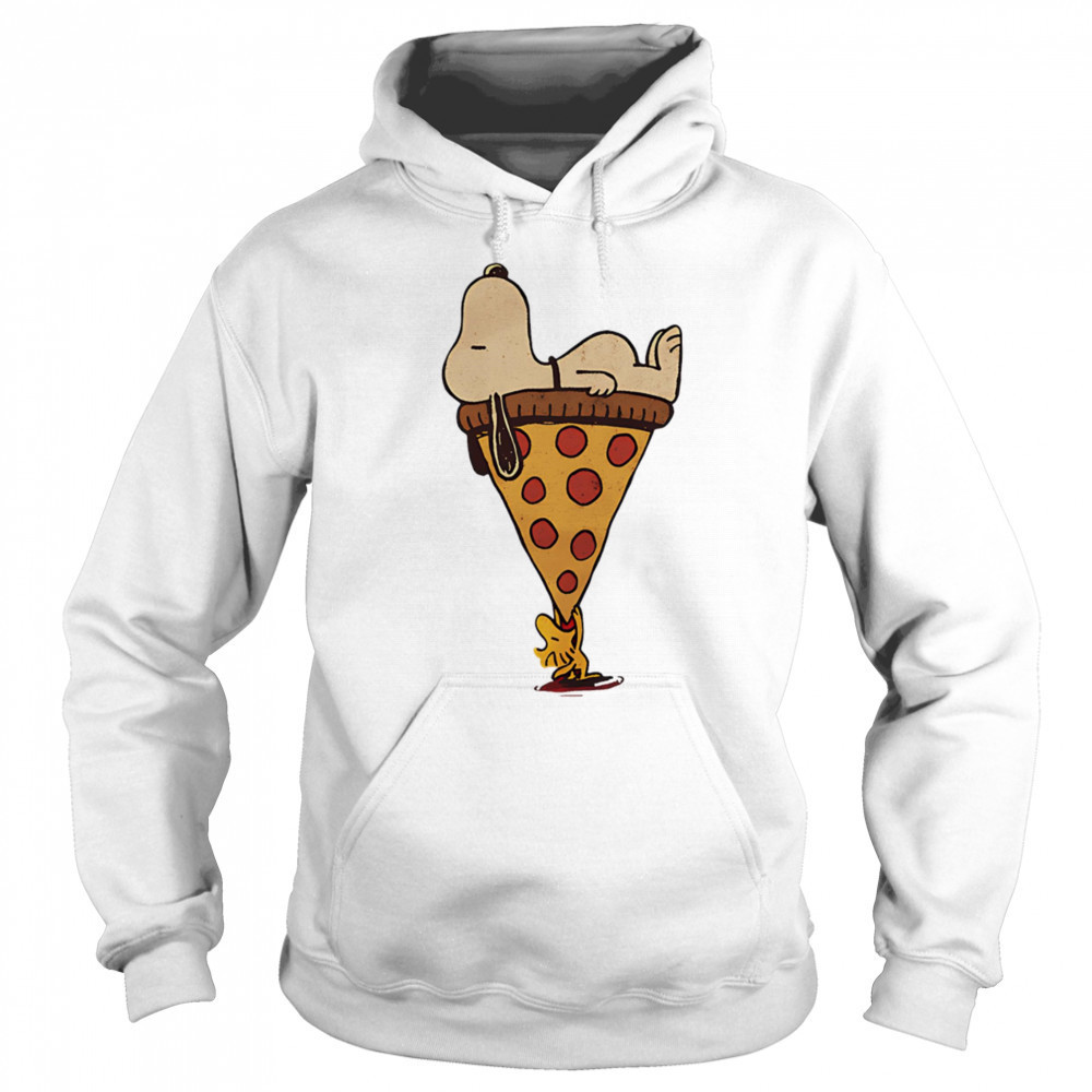 Gluttony Pizza Snoopy and Woodstock shirt Sweatshirt