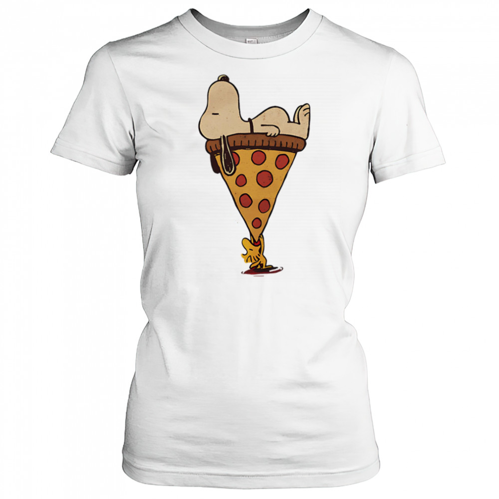 Gluttony Pizza Snoopy and Woodstock shirt Women's T-shirt