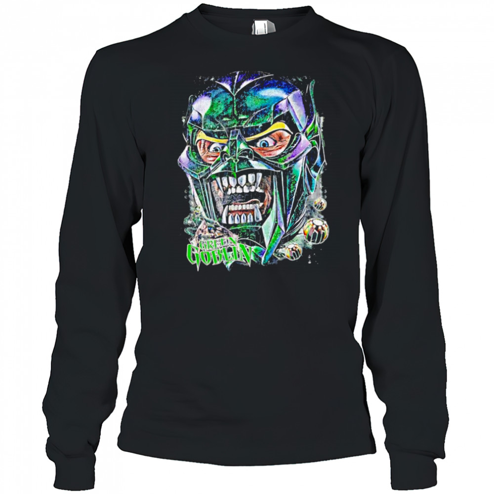 Green Goblin painting graphic shirt Long Sleeved