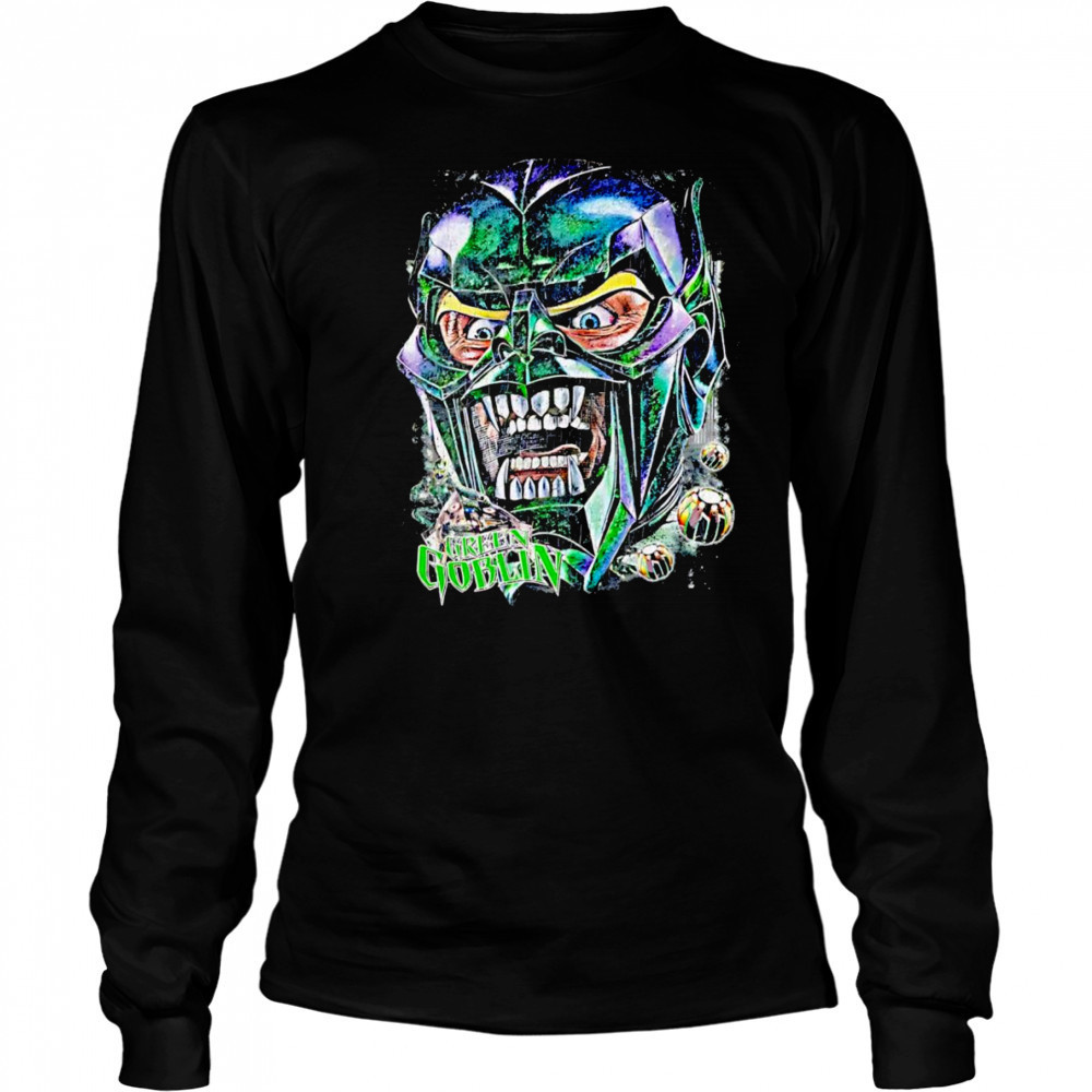 Green Goblin painting graphic shirt Long Sleeved
