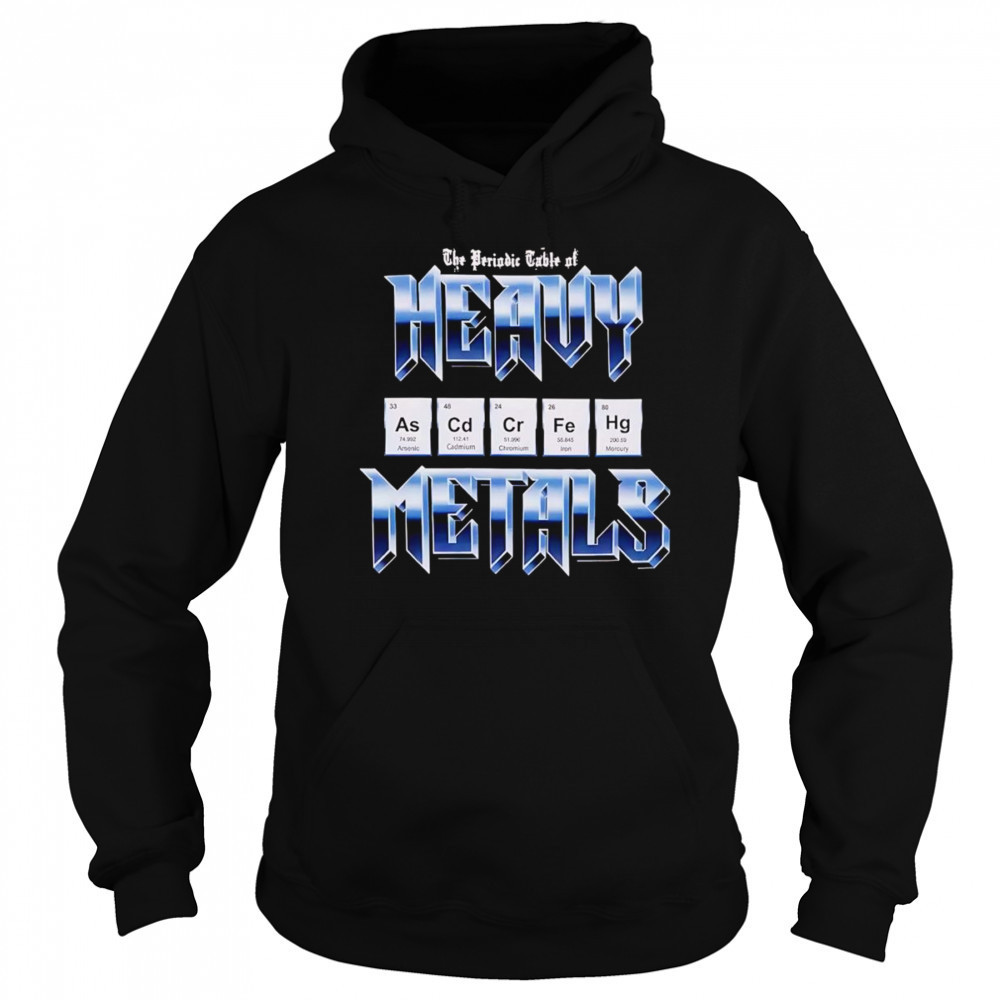 Heavy Metals Periodic Table shirt Sweatshirt