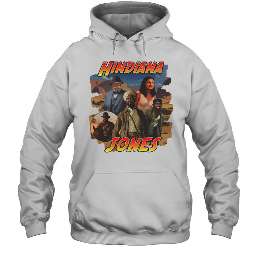 Hindiana Jones graphic shirt Hoodie