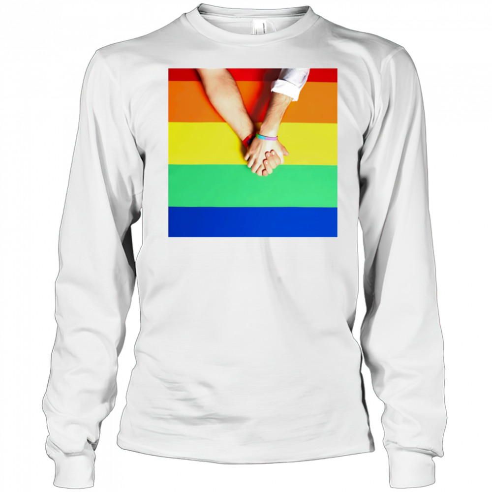 Holding onto pride shirt Long Sleeved