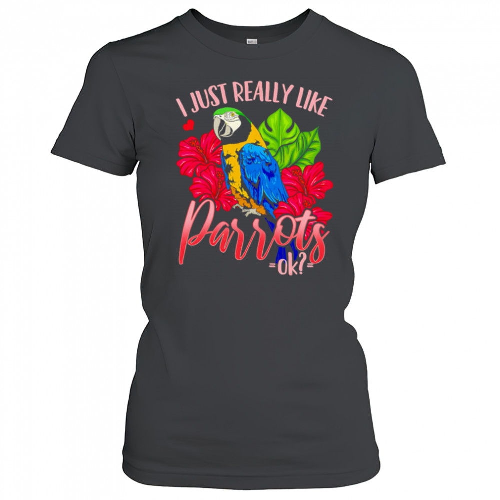 I Just Really Like Parrots ok shirt Women's T-shirt