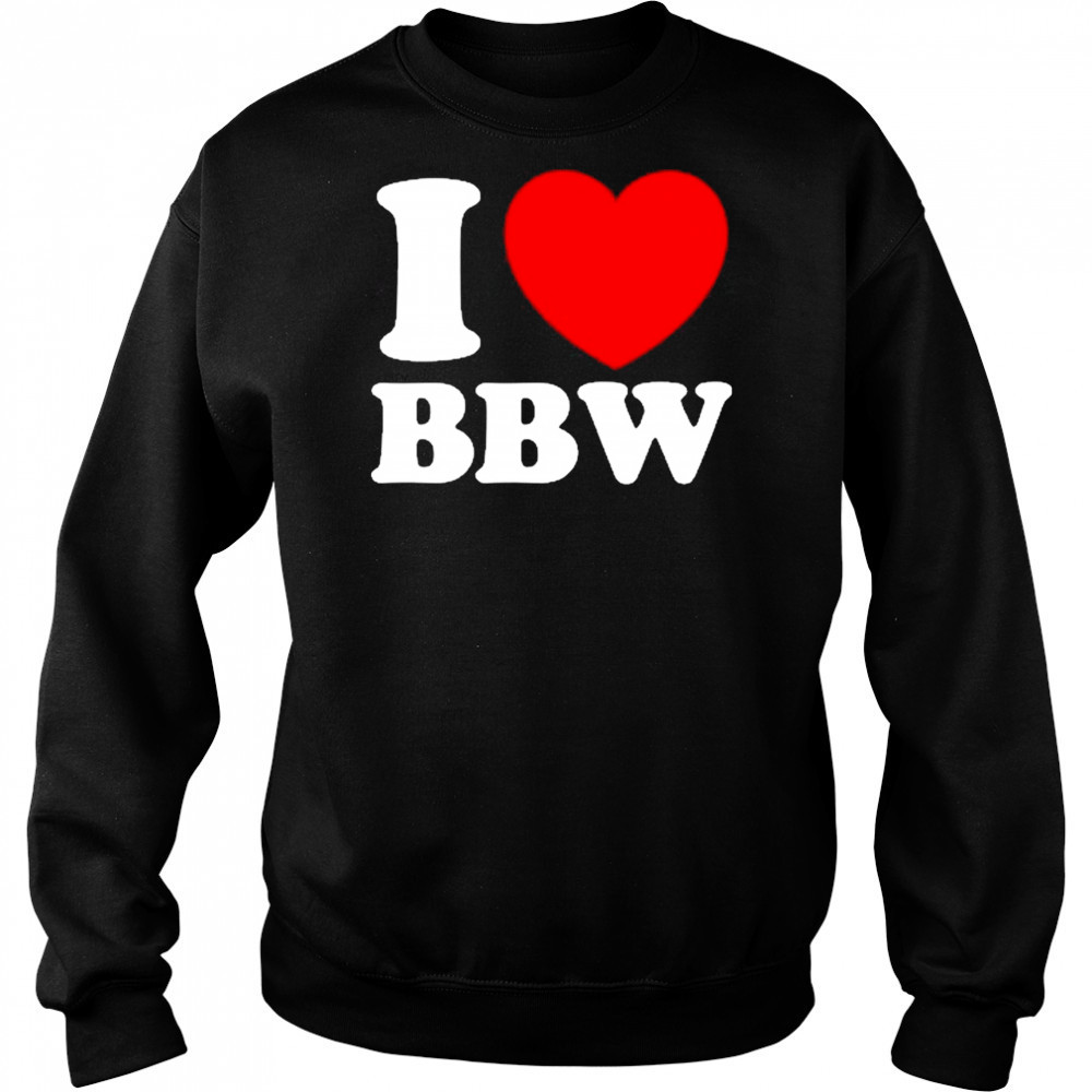 I Love Bbw Hoodie