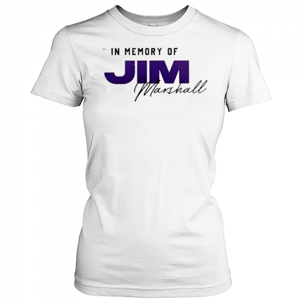 In Memory Of Jim Marshall X Minnesota Vikings 2025 shirt Women's T-shirt