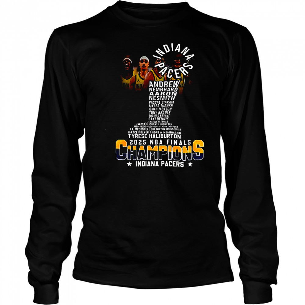 Indiana Pacers NBA Basketball 2025 NBA Finals Champions shirt Long Sleeved