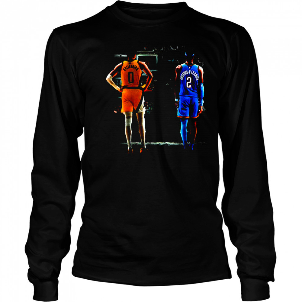 Indiana Pacers Vs Oklahoma City Thunder Goats Haliburton vs SGA NBA Finals shirt Long Sleeved