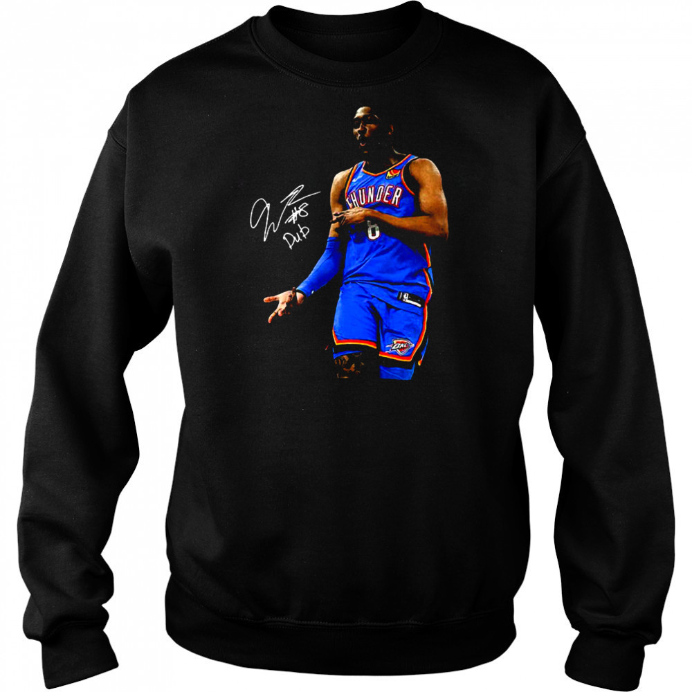 Jalen Williams Okc Thunder #8 Signature Shirt Hoodie