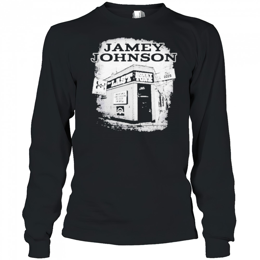Jamey Johnson Last Honky Tonk Tour 2025 Cities List Black Two shirt Long Sleeved