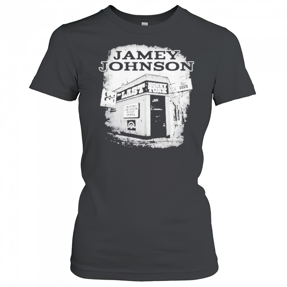 Jamey Johnson Last Honky Tonk Tour 2025 Cities List Black Two shirt Women's T-shirt