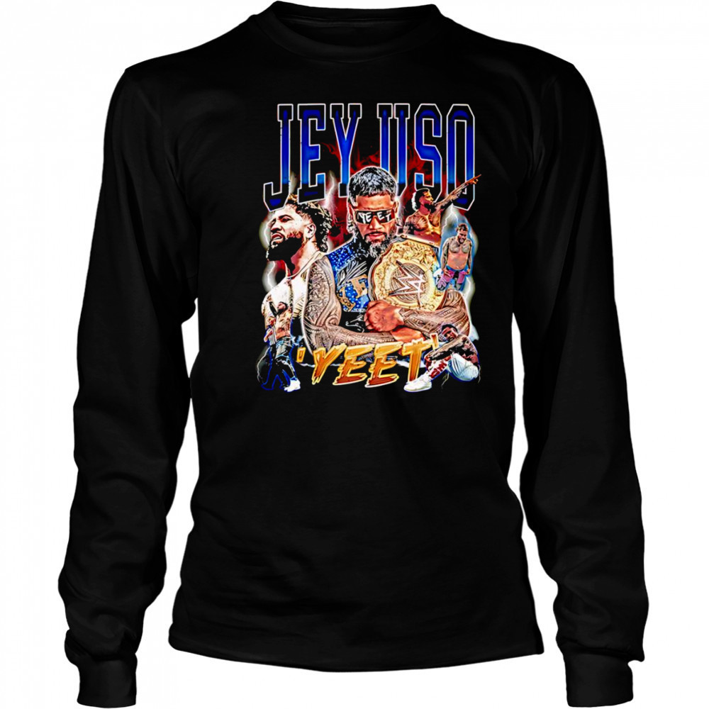Jey Uso Yeet retro graphic shirt Long Sleeved