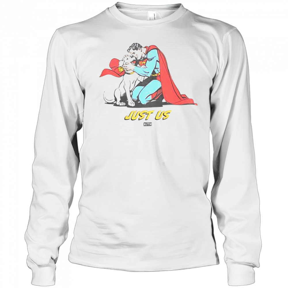 Kith X Superman Dog Just Us T-Shirt Long Sleeved