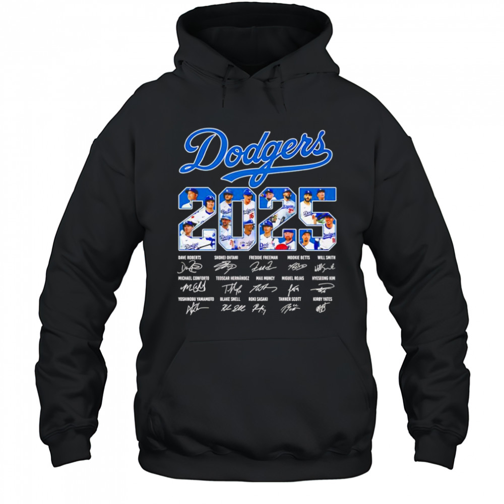Los Angeles Dodgers 2025 signature shirt Hoodie