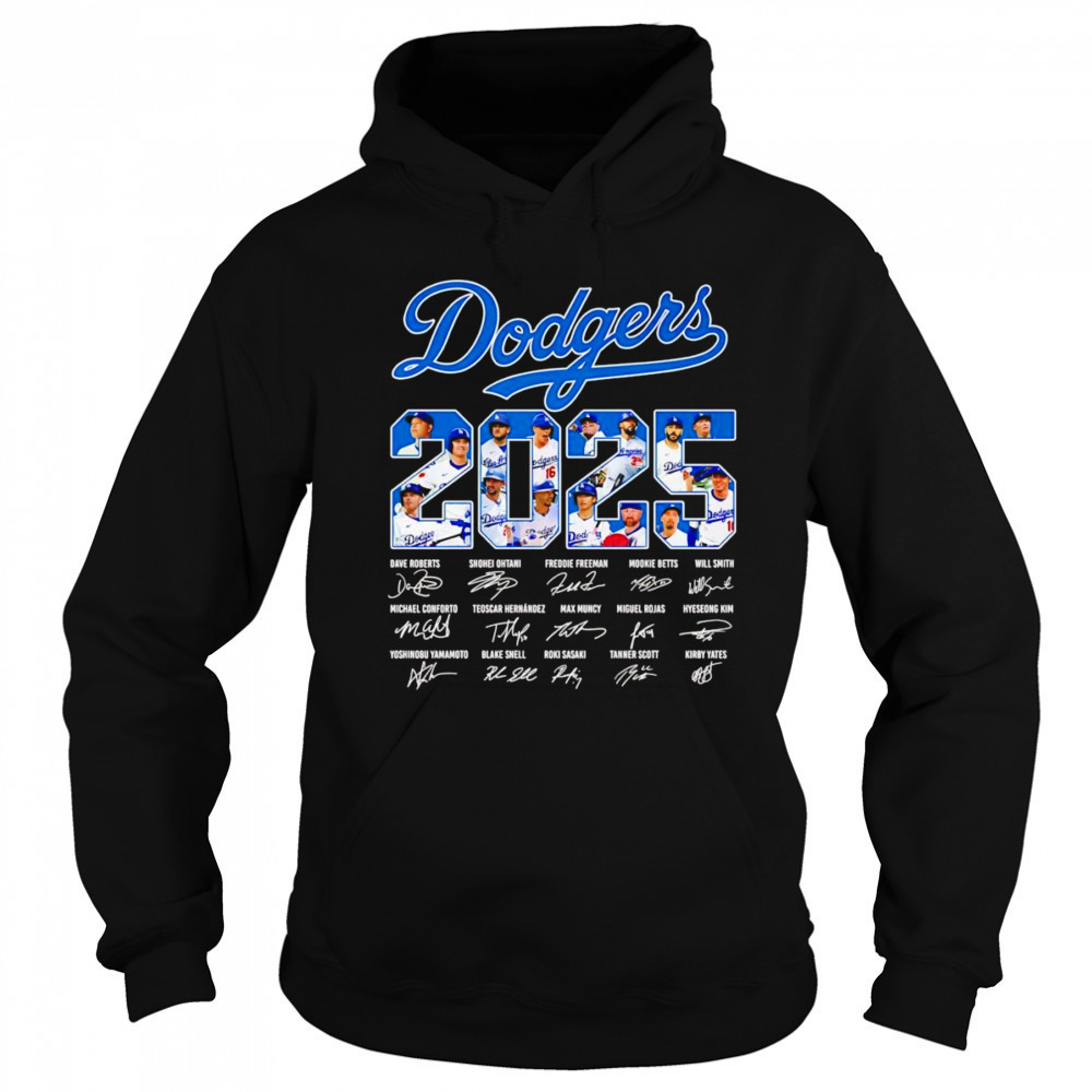 Los Angeles Dodgers 2025 signature shirt Sweatshirt