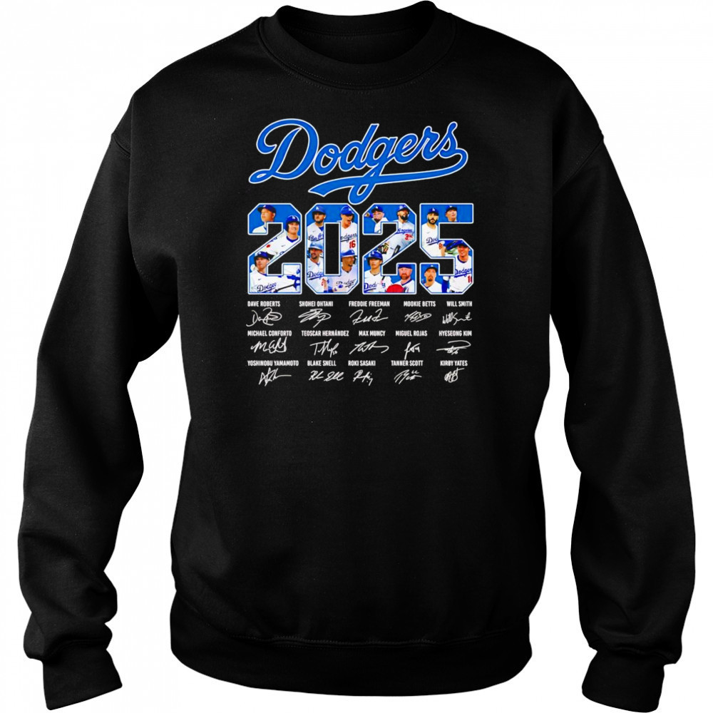 Los Angeles Dodgers 2025 signature shirt Hoodie