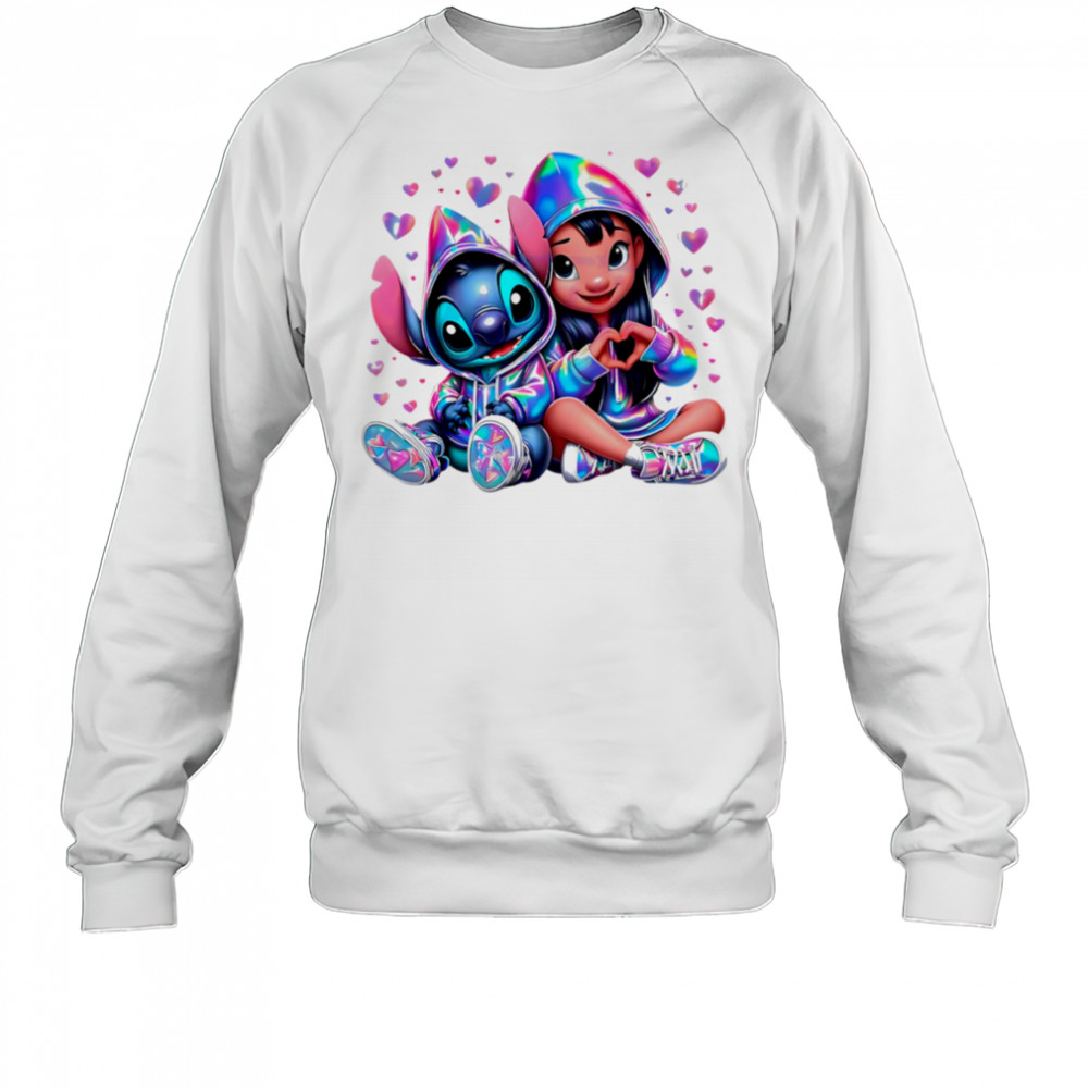 Love Lilo And Stitch Neon Clipart shirt Sweatshirt