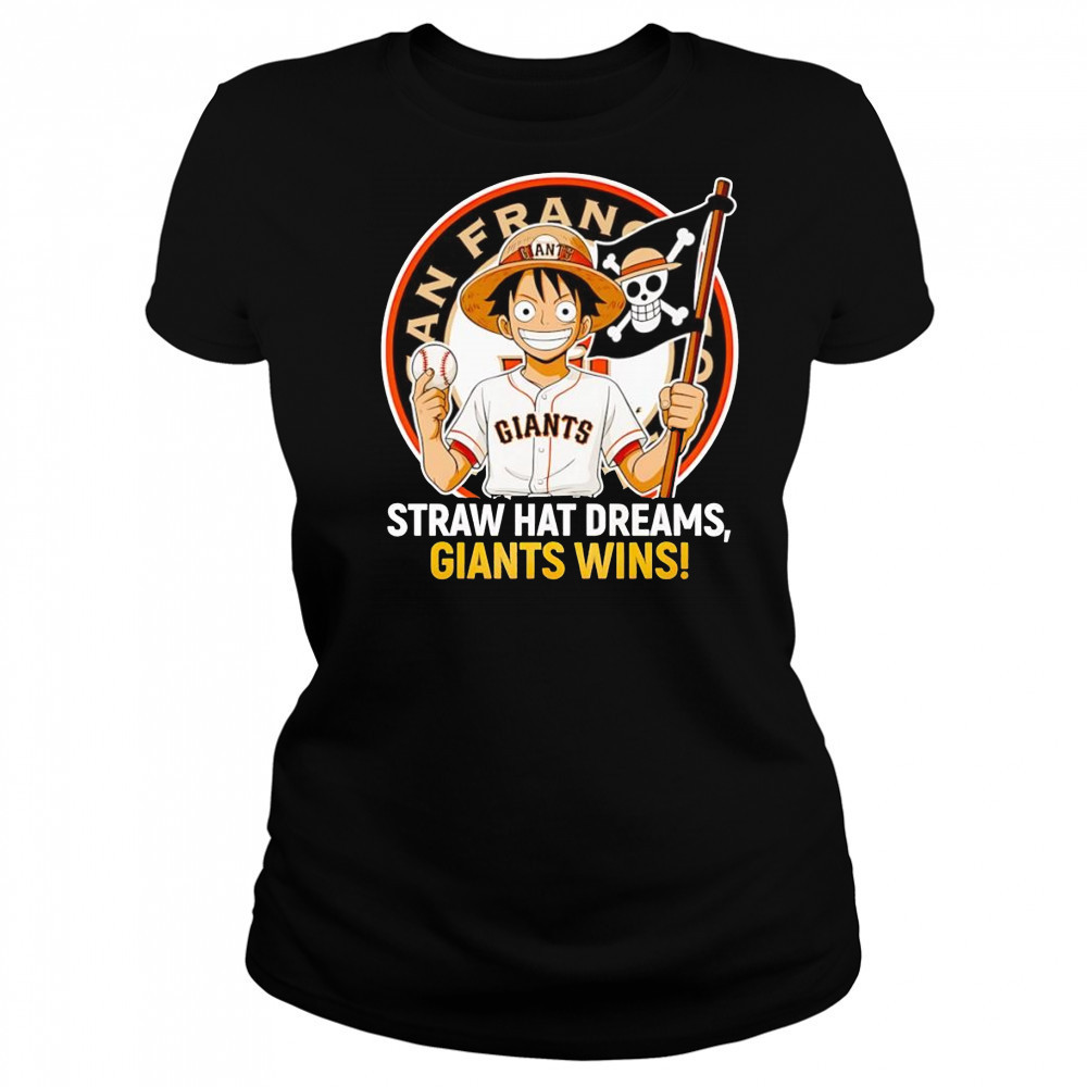 Luffy Straw hat dreams Giants wins shirt Women's T-shirt
