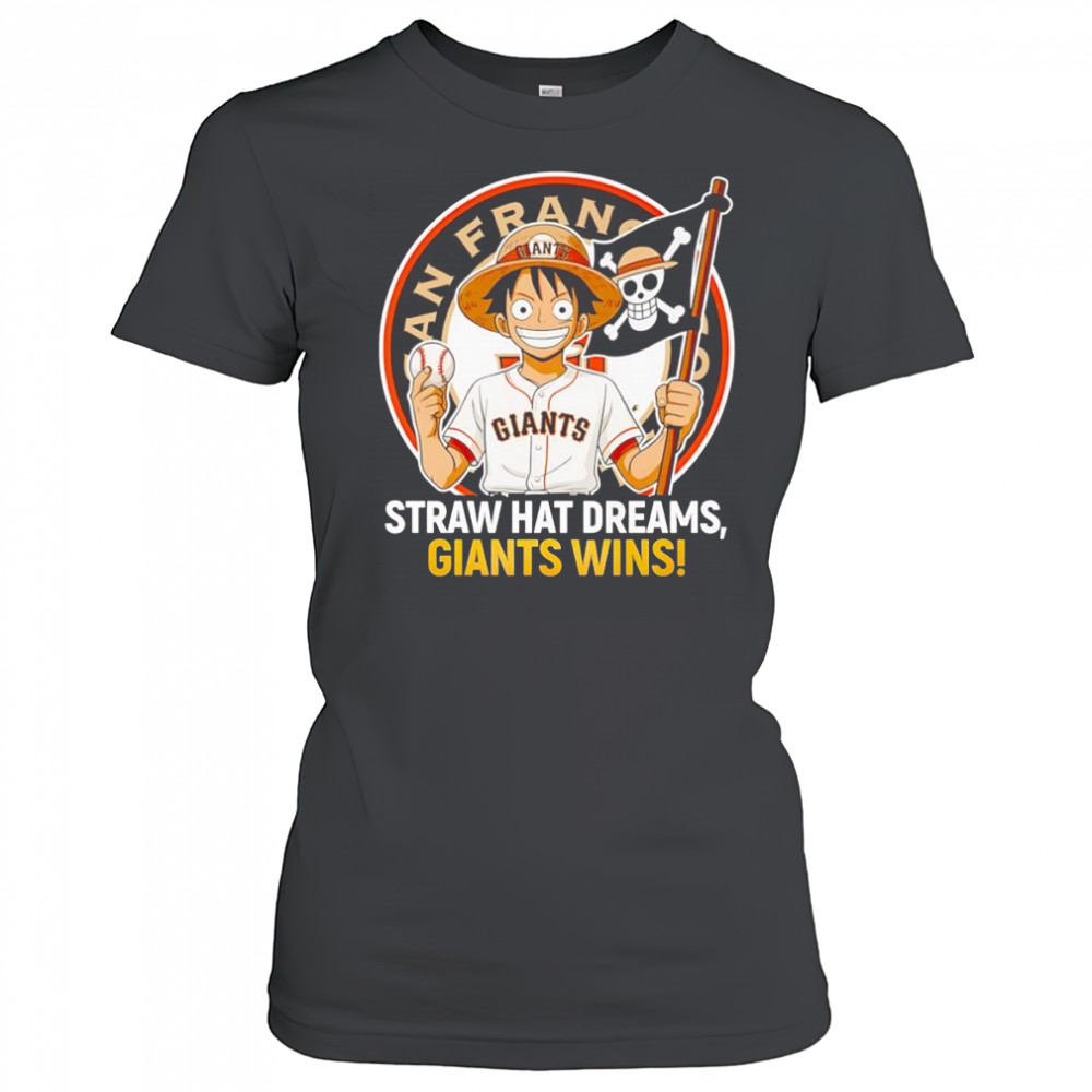 Luffy Straw hat dreams Giants wins shirt Women's T-shirt