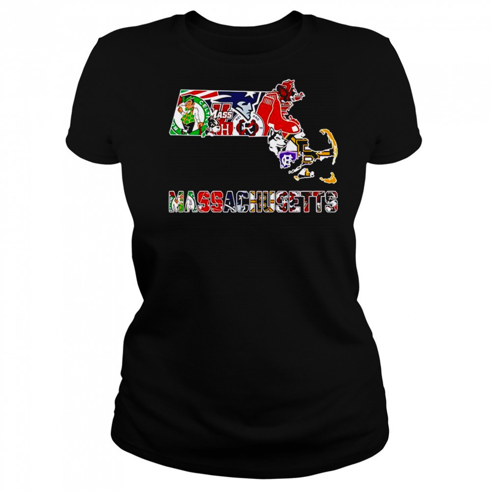 Massachusetts Sports Map T-Shirt Women's T-shirt